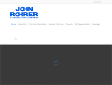 Tablet Screenshot of johnrohrercontracting.com